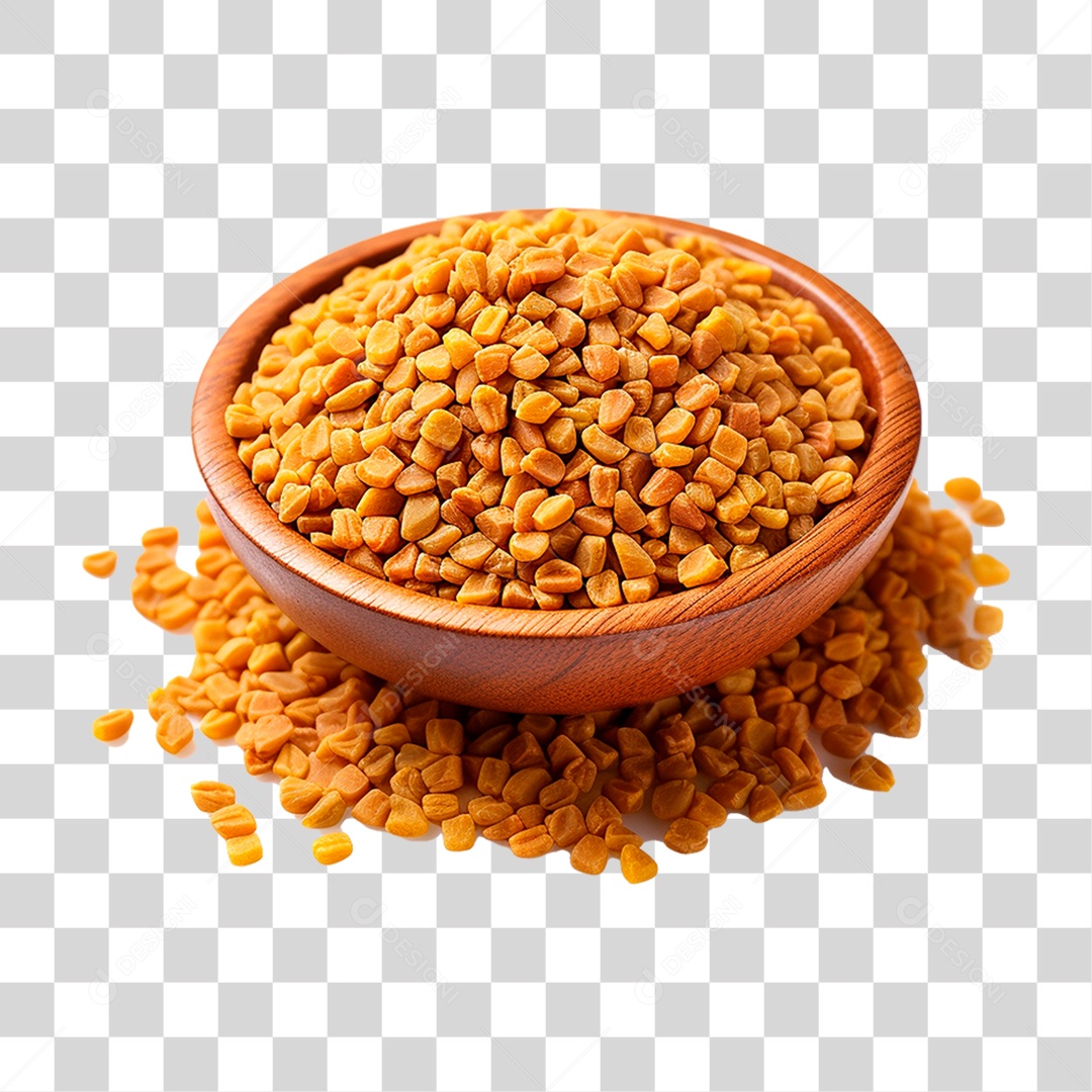 Tigela de Feno Grego PNG Transparente