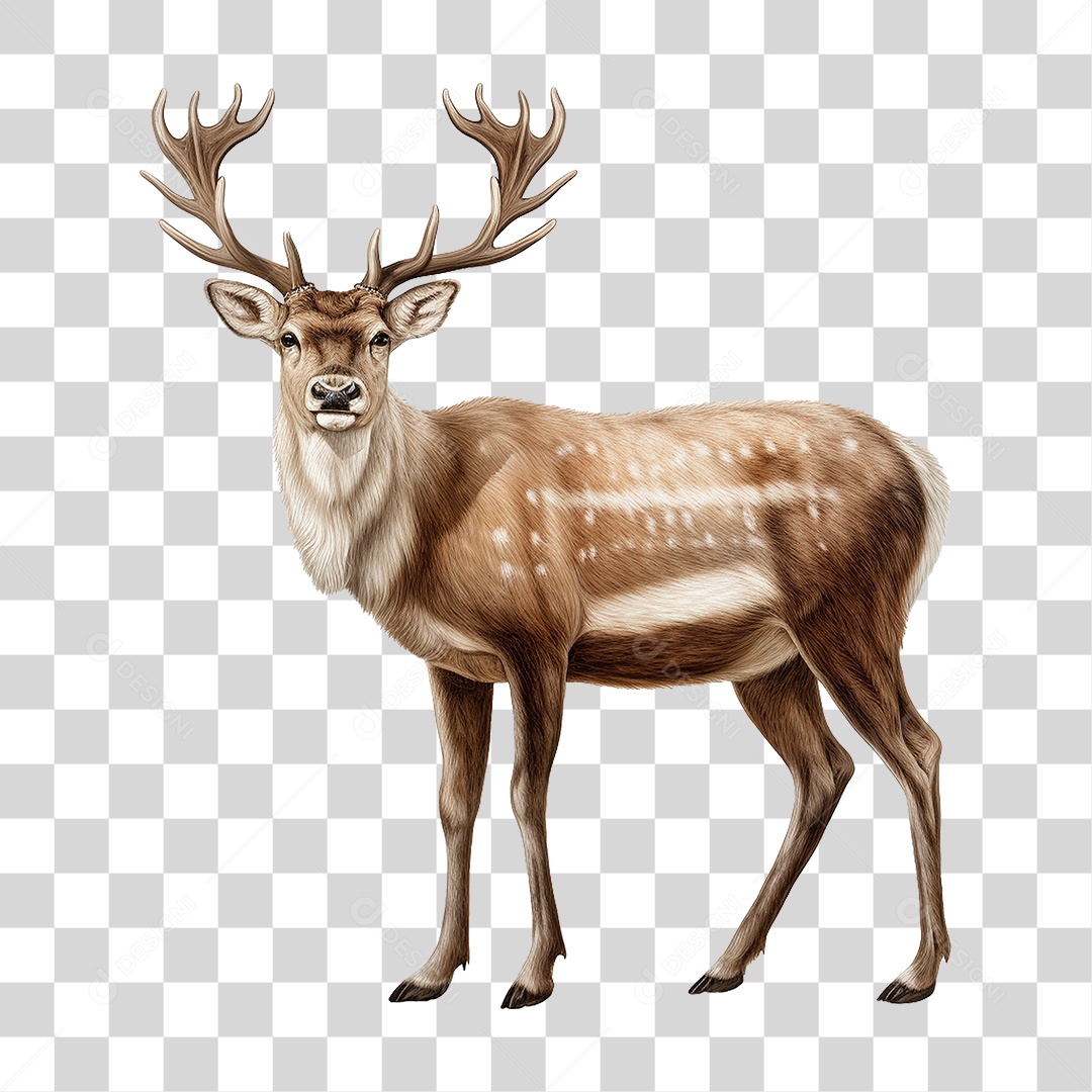 Cervo Animal Silvestre PNG Transparente