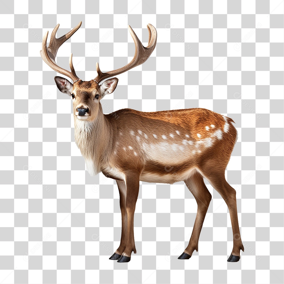 Cervo Animal Silvestre PNG Transparente
