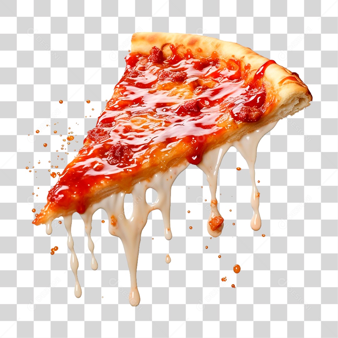 Pizza de Calabresa PNG Transparente