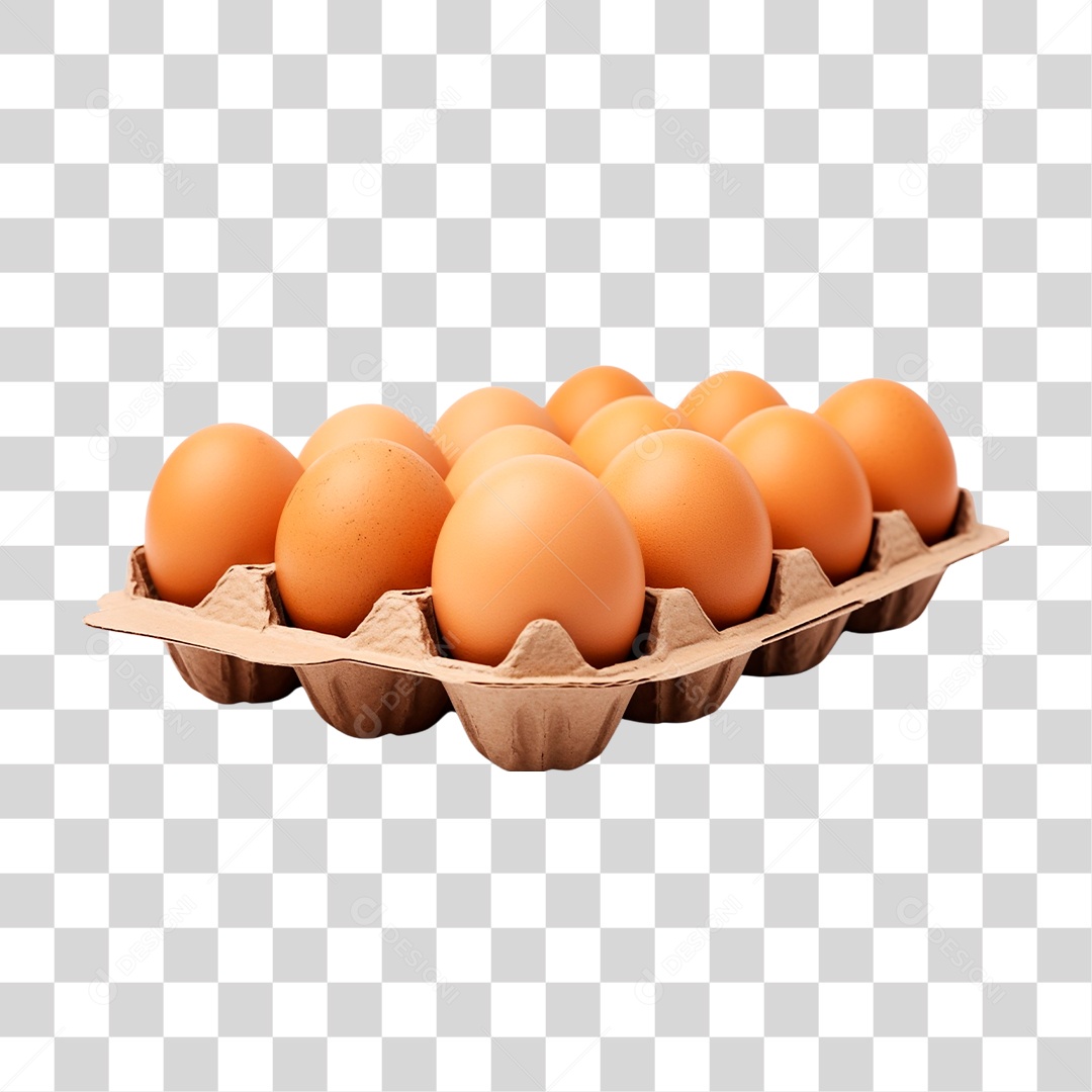 Bandeja de Ovos PNG Transparente