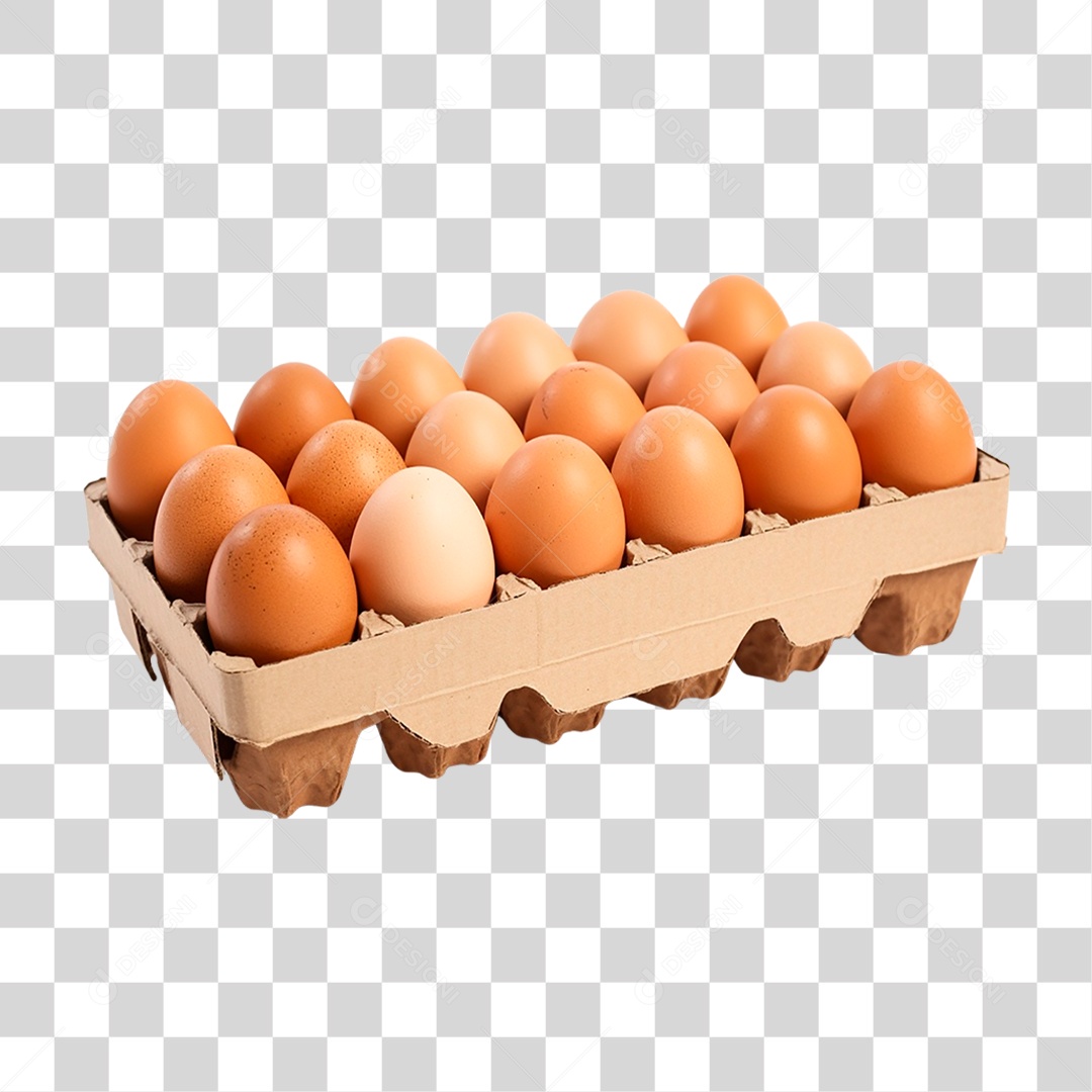 Bandeja de Ovos PNG Transparente