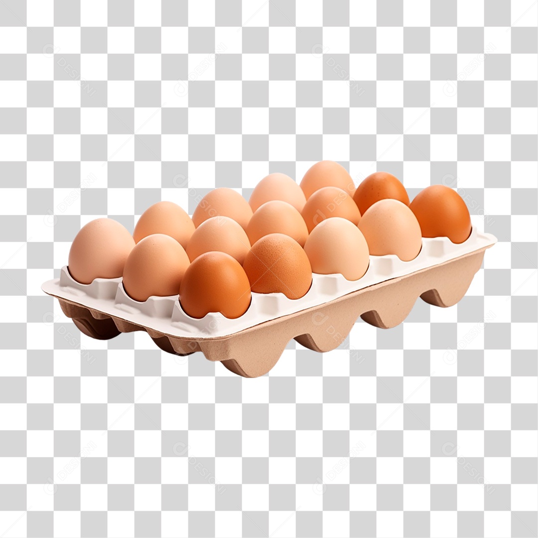 Bandeja de Ovos PNG Transparente