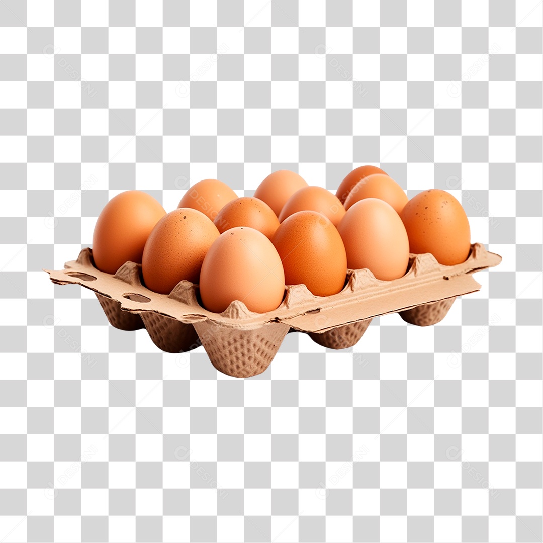 Bandeja de Ovos PNG Transparente
