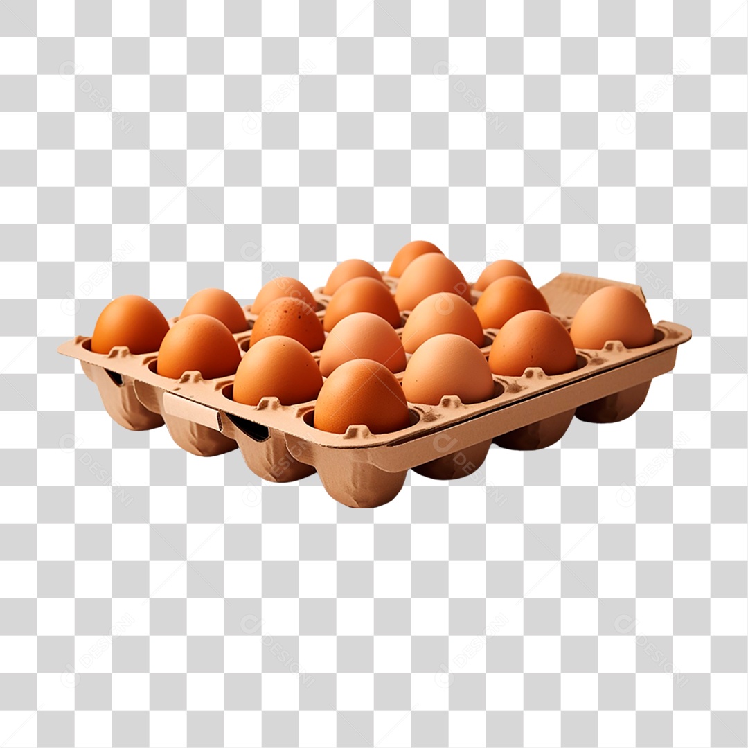 Bandeja de Ovos PNG Transparente