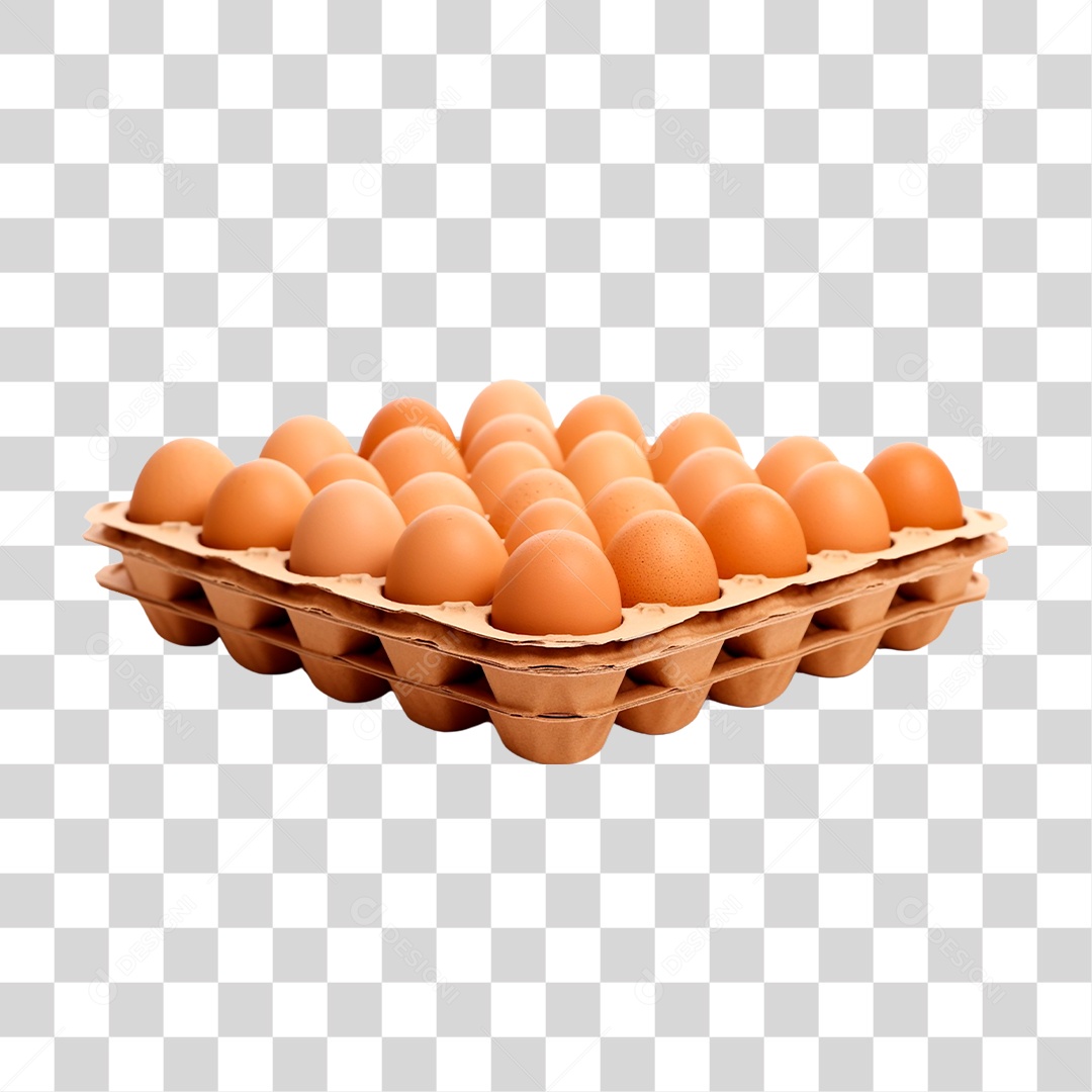 Bandeja de Ovos PNG Transparente