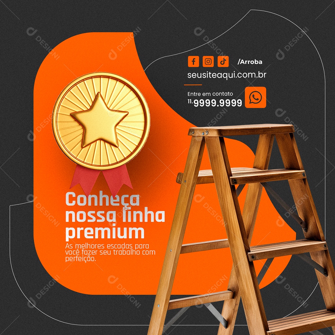 Loja de Ferramentas Conheça nossa linha premium Social Media PSD Editável