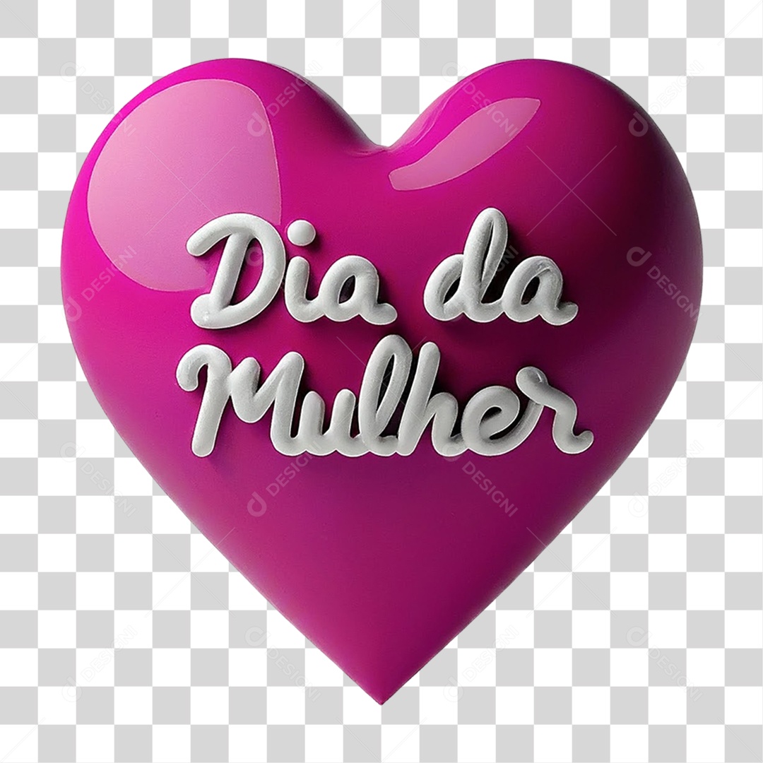 Coração Dia da Mulher PNG Transparente