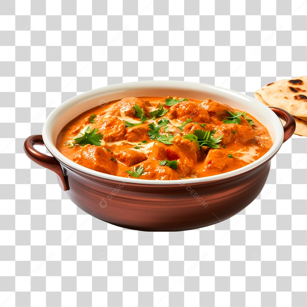 Tigela com Estrogonofe de Frango PNG Transparente