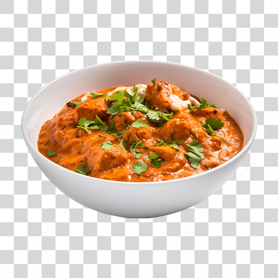 Tigela com Estrogonofe de Frango PNG Transparente