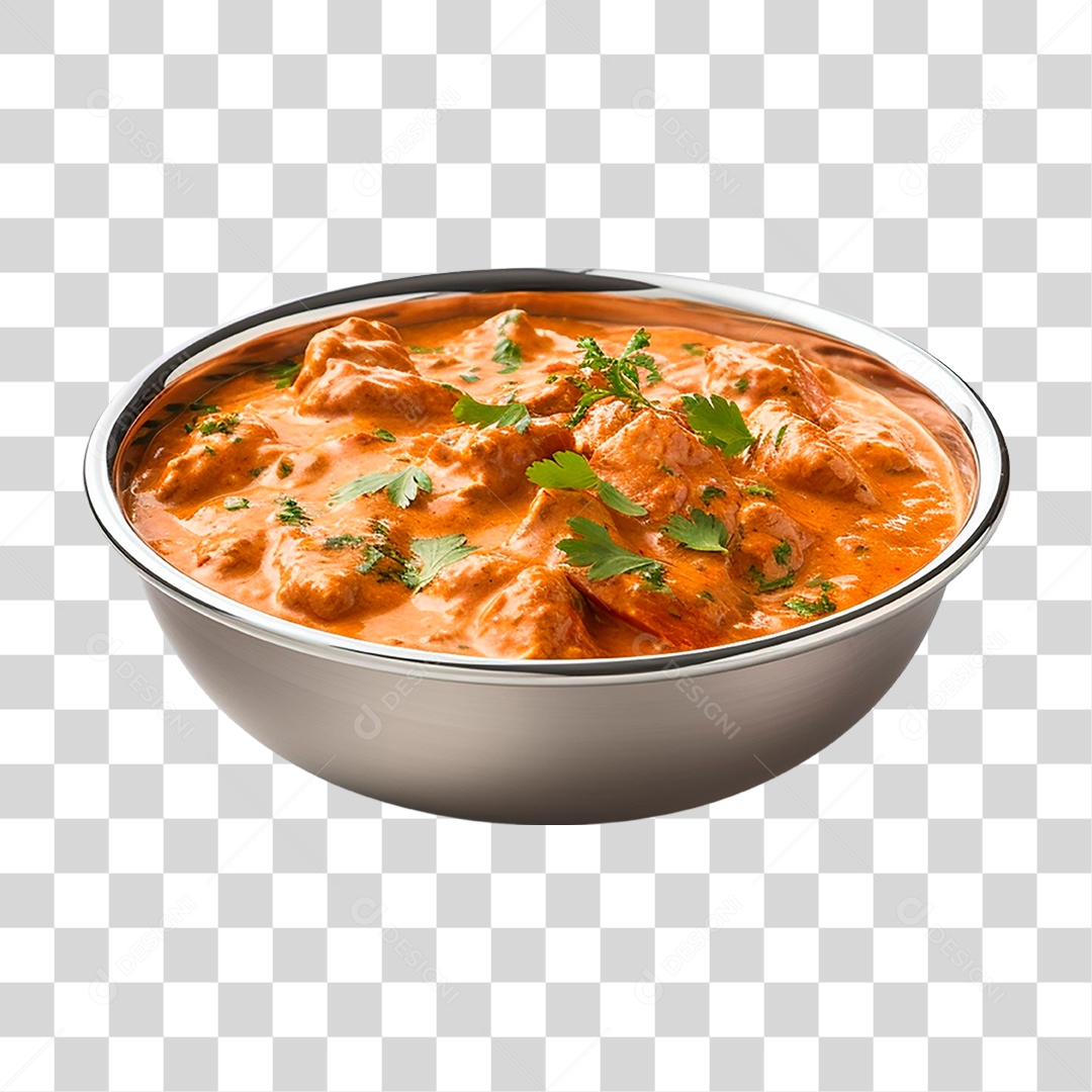 Tigela com Estrogonofe de Frango PNG Transparente