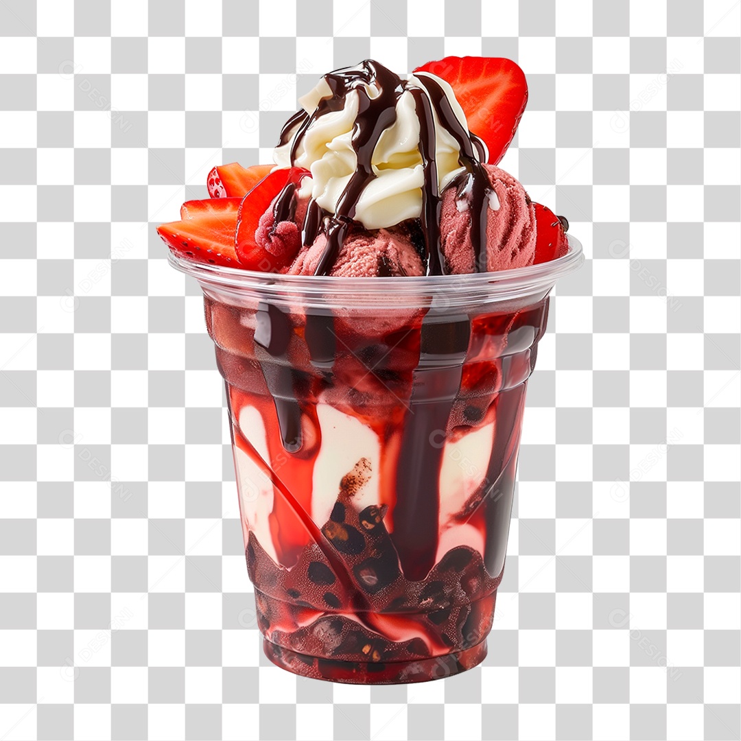 Pote de Sorvete PNG Transparente