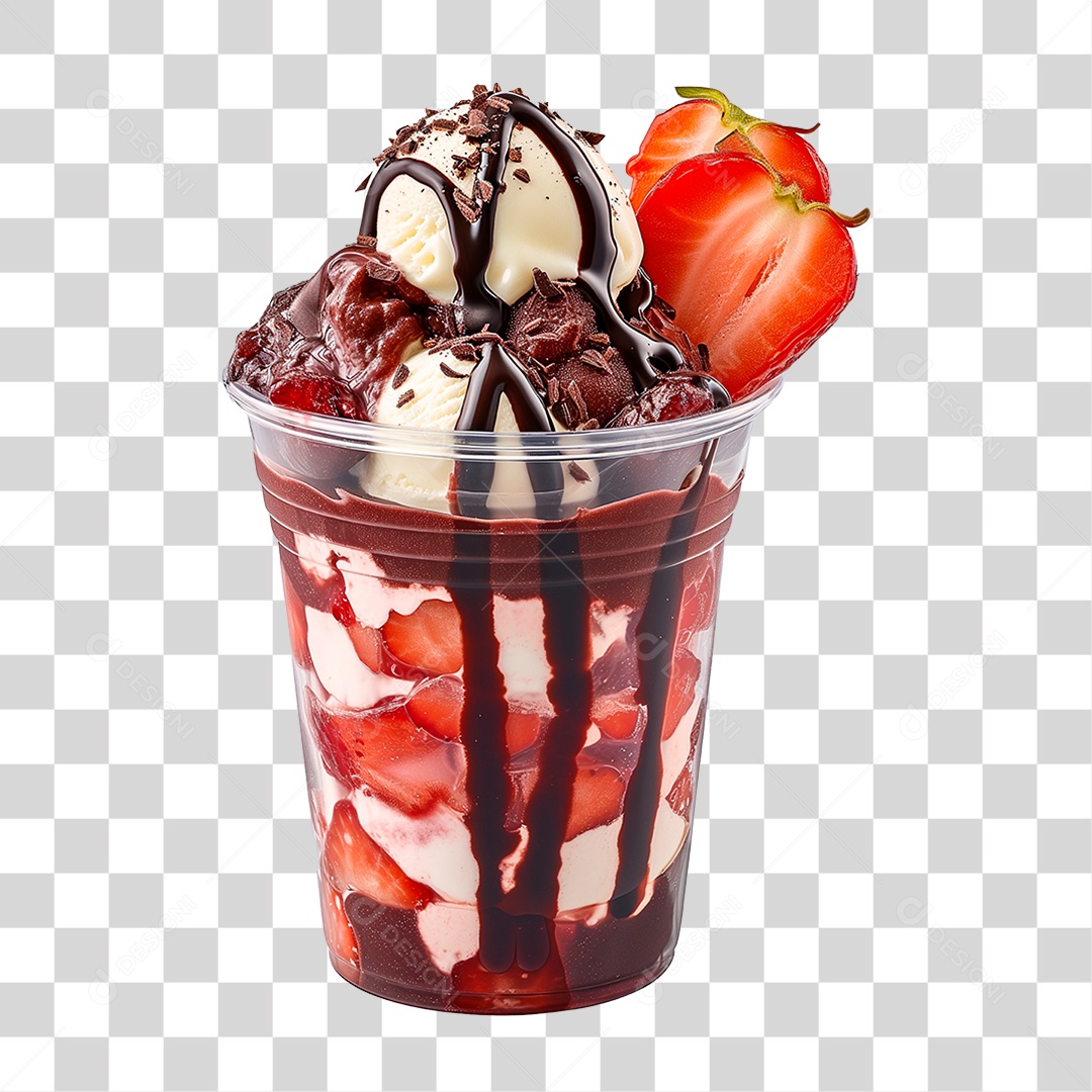 Pote de Sorvete PNG Transparente