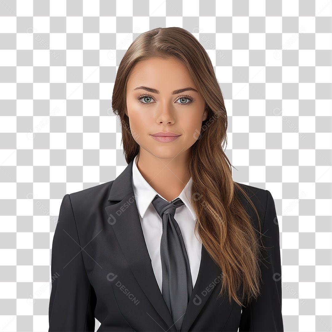 Mulher de Terno PNG Transparente