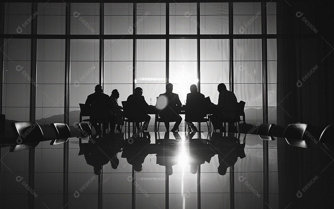 Pessoas sentados ao redor de uma mesa