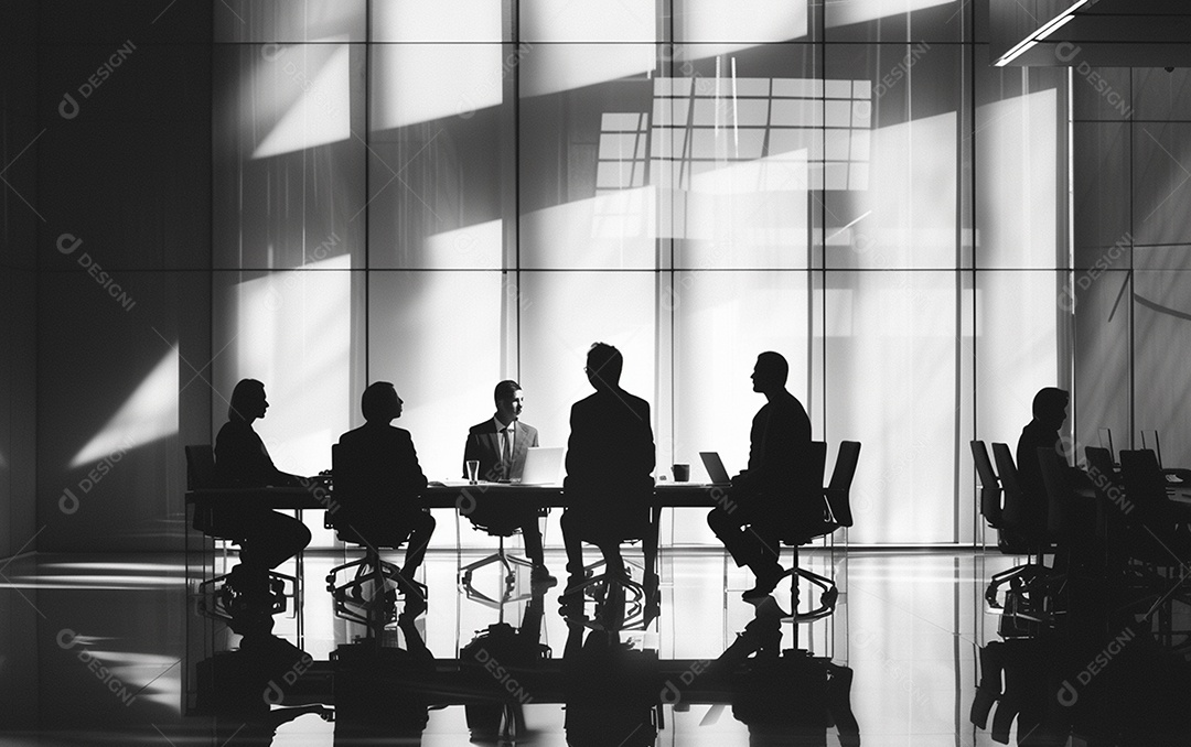 Sala cheia de pessoas para reunião