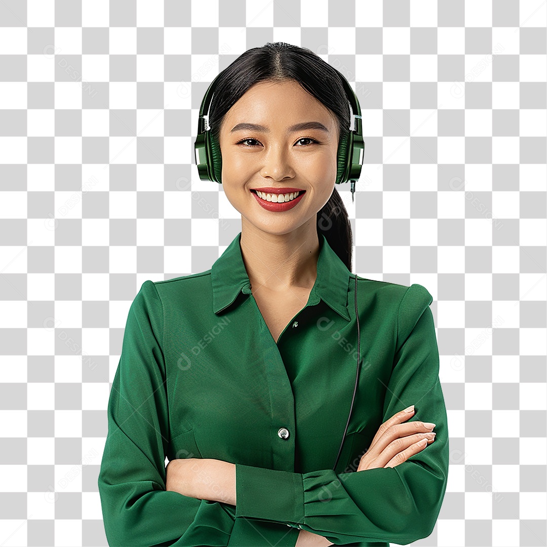 Atendente Telemarketing PNG Transparente