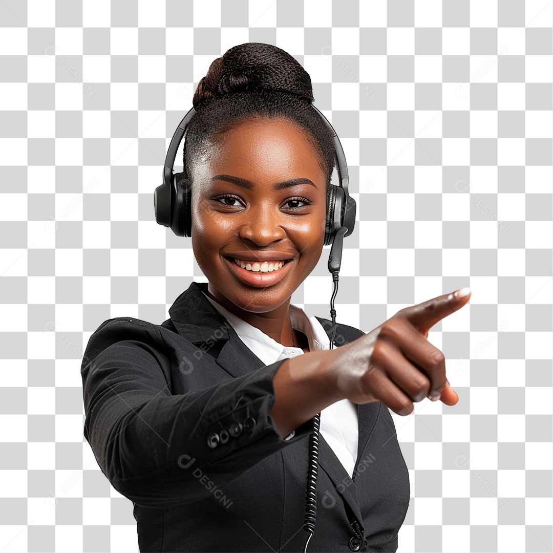 Atendente Telemarketing PNG Transparente