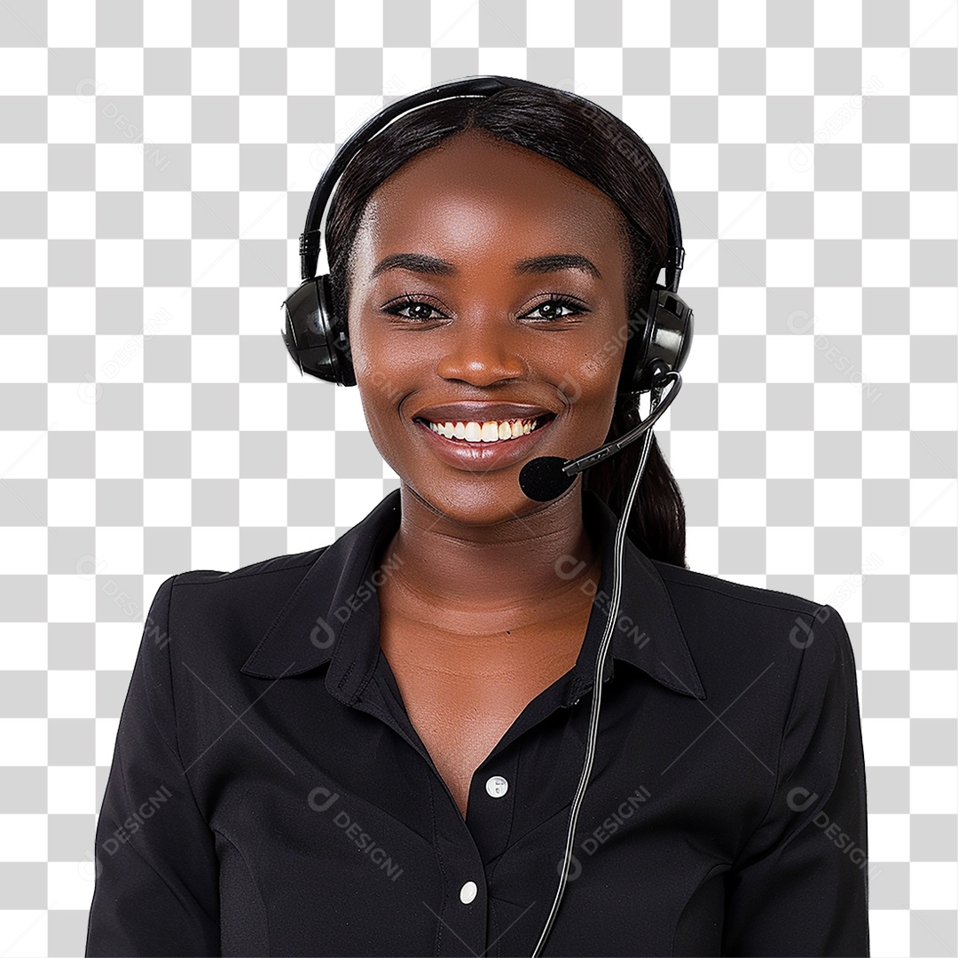 Atendente Telemarketing PNG Transparente