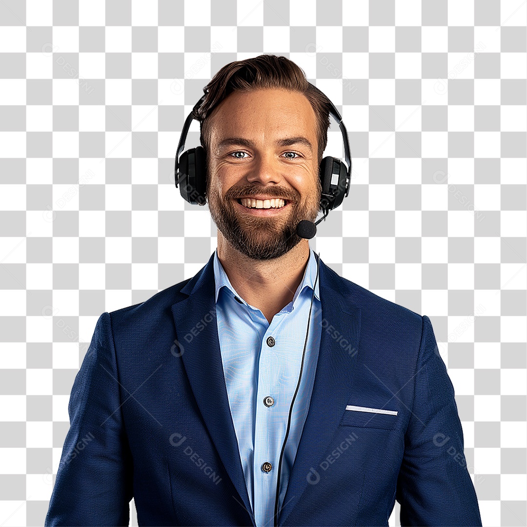 Atendente Telemarketing PNG Transparente