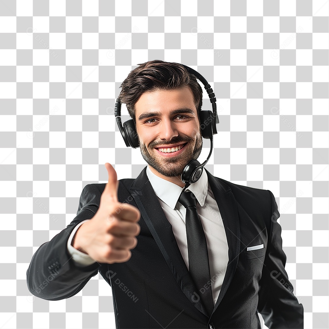 Atendente Telemarketing PNG Transparente