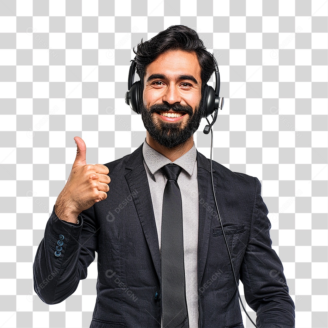 Atendente Telemarketing PNG Transparente