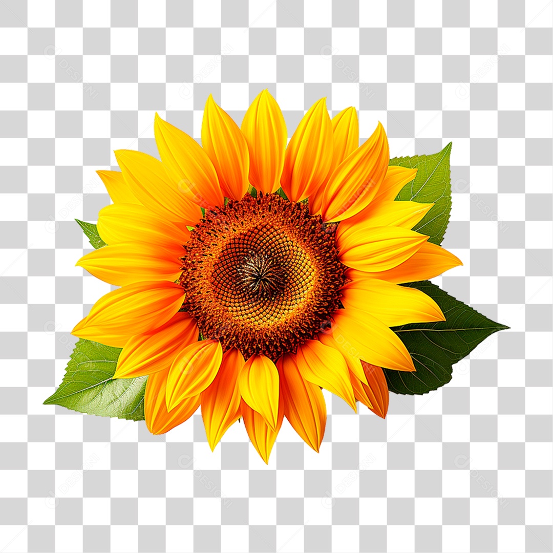 Flor Girassol PNG Transparente