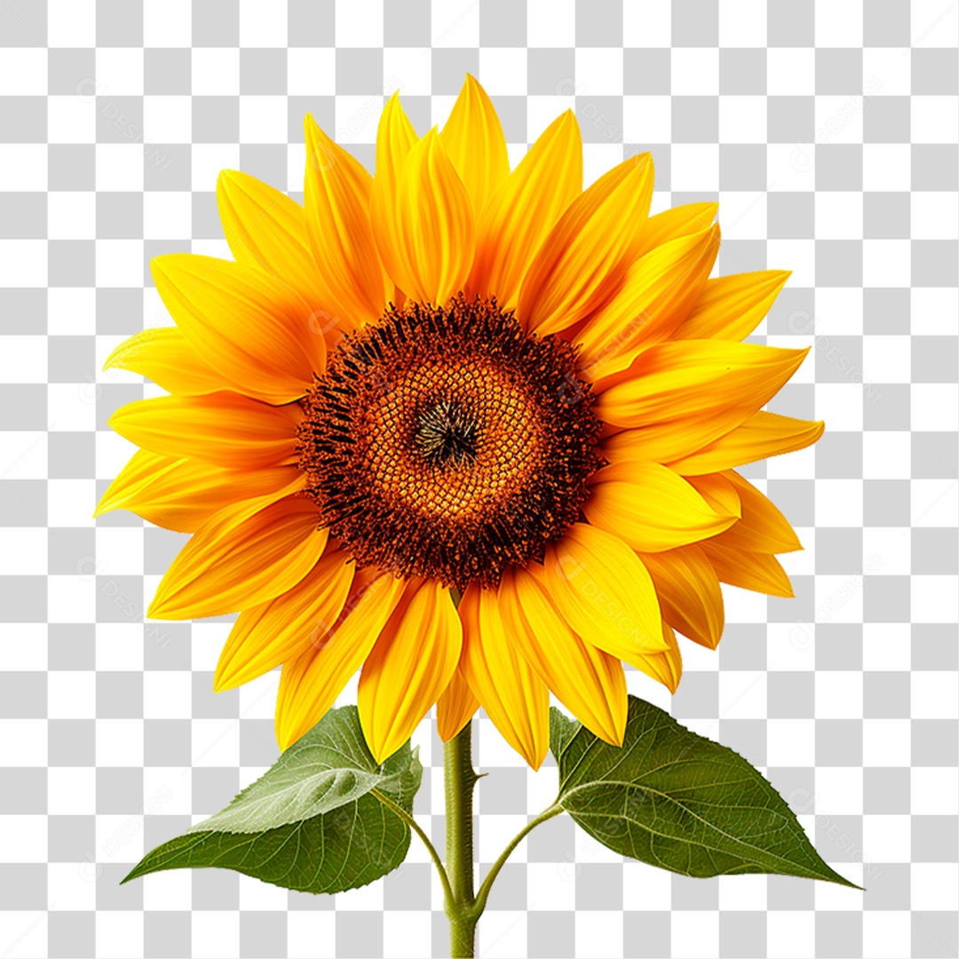 Flor Girassol PNG Transparente