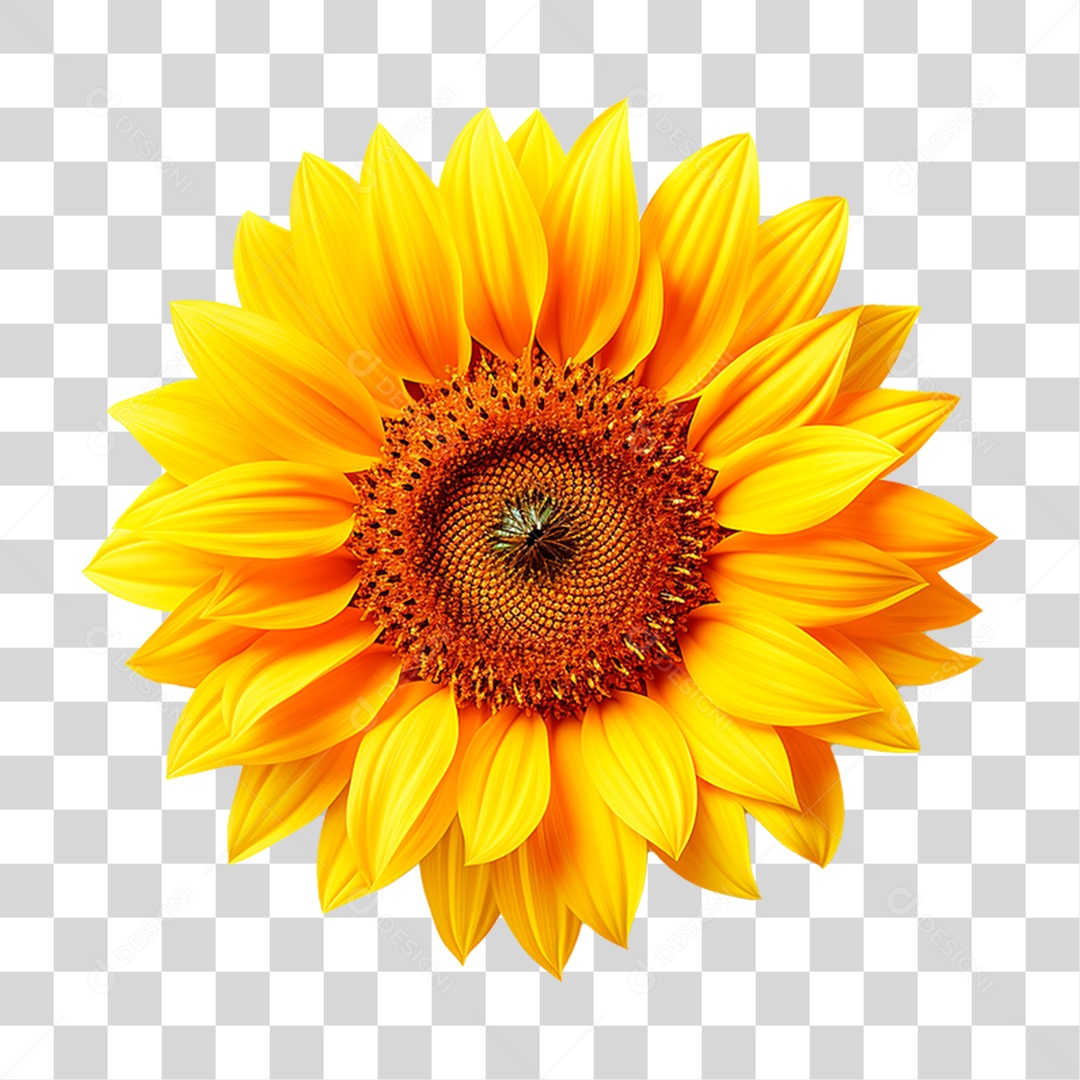 Flor Girassol PNG Transparente