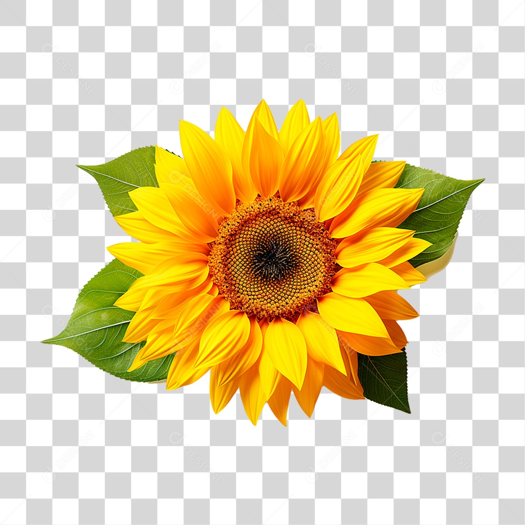 Flor Girassol PNG Transparente
