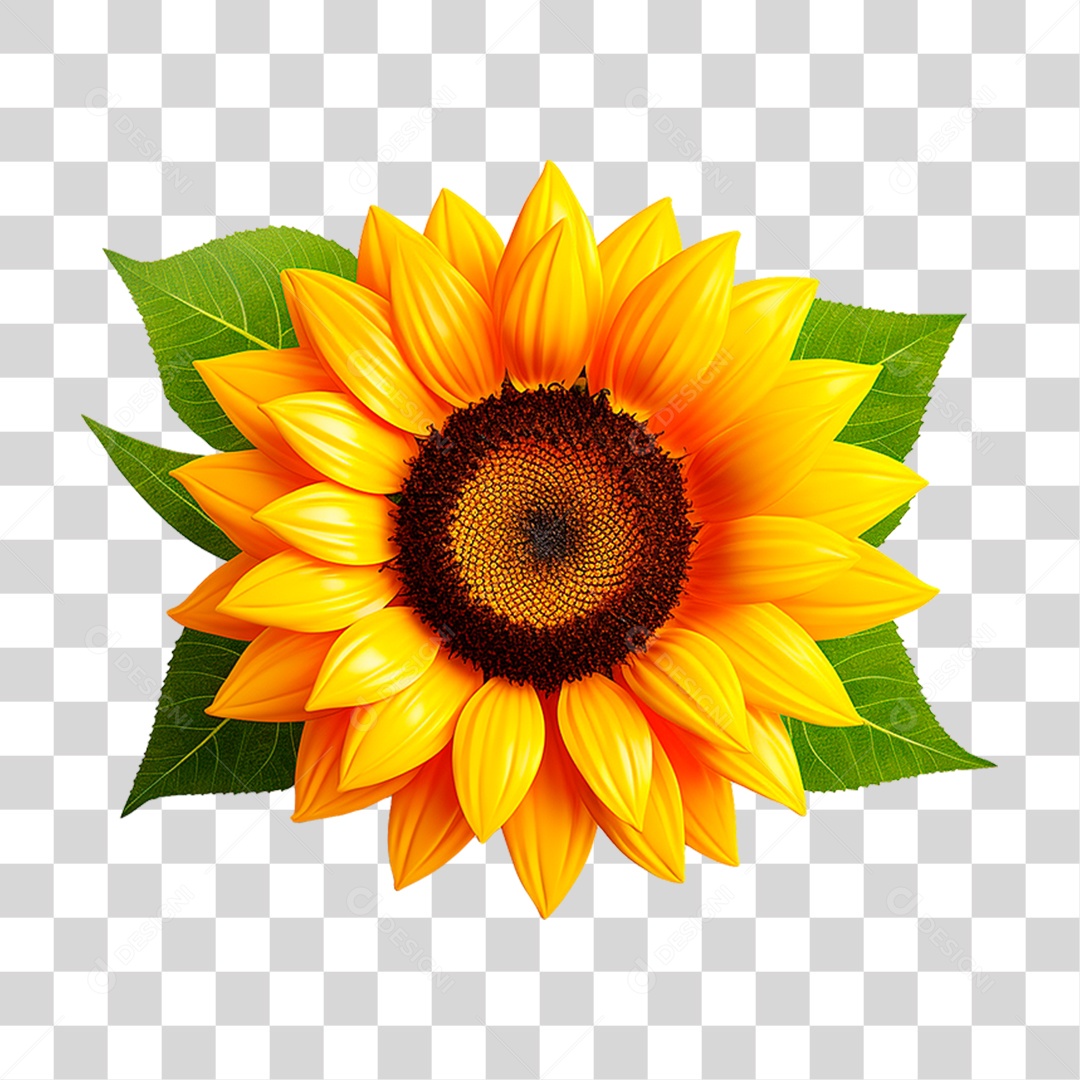 Flor Girassol PNG Transparente