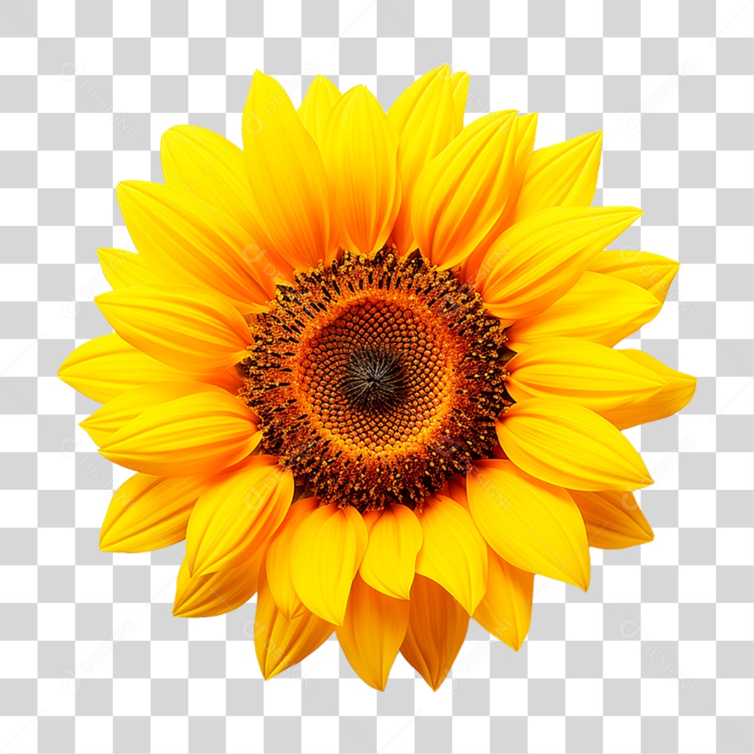 Flor Girassol PNG Transparente