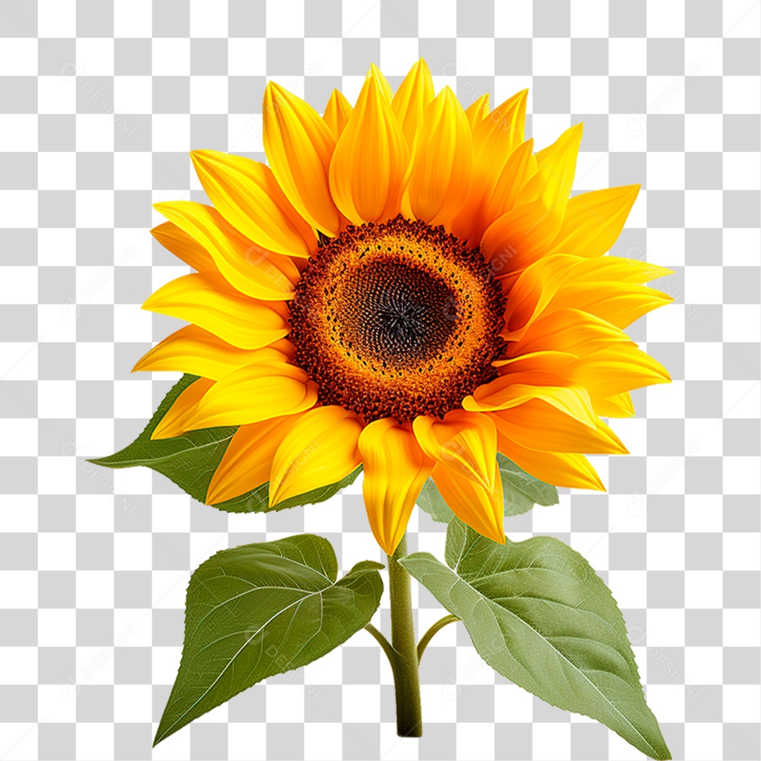 Flor Girassol PNG Transparente