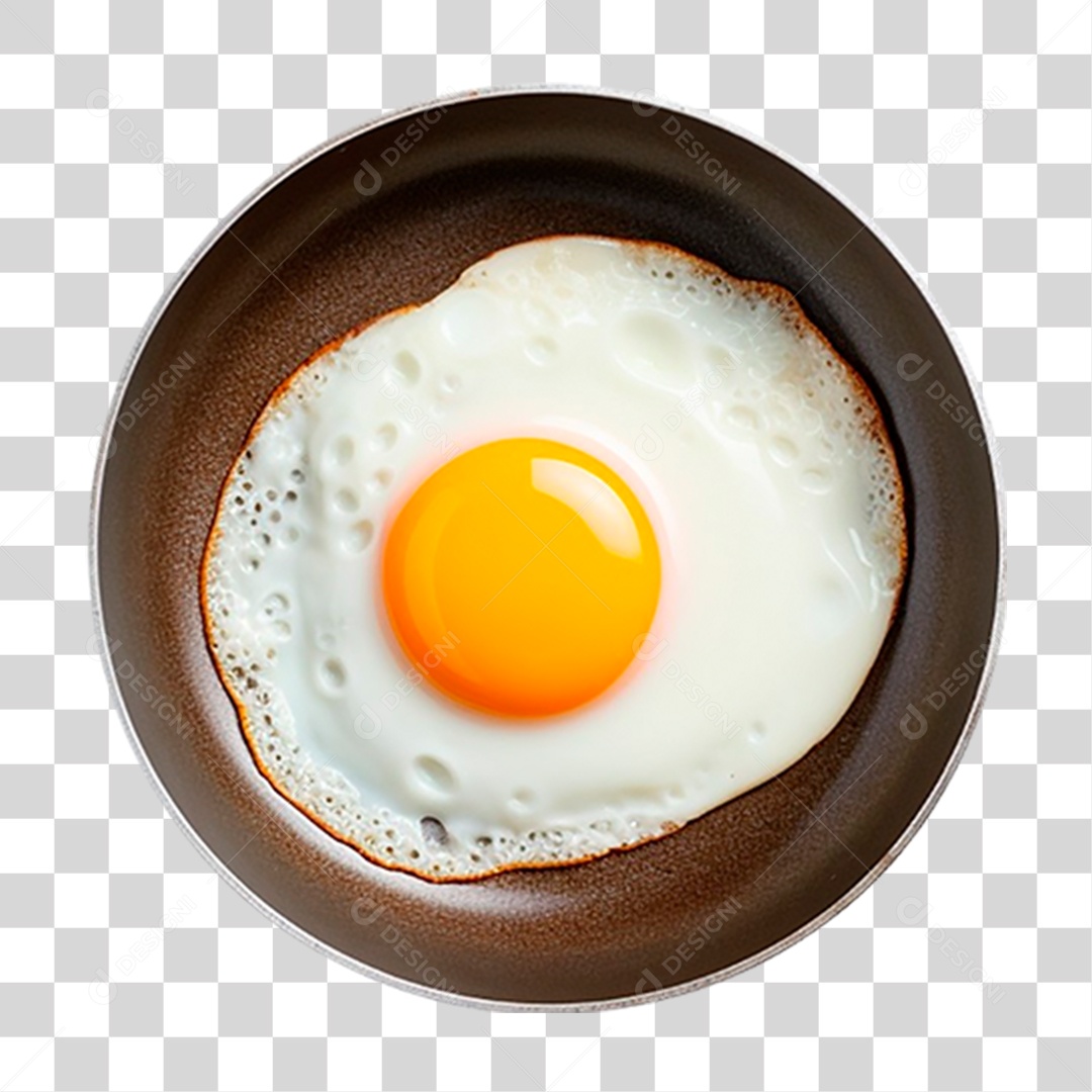Ovo Frito em Frigideira PNG Transparente