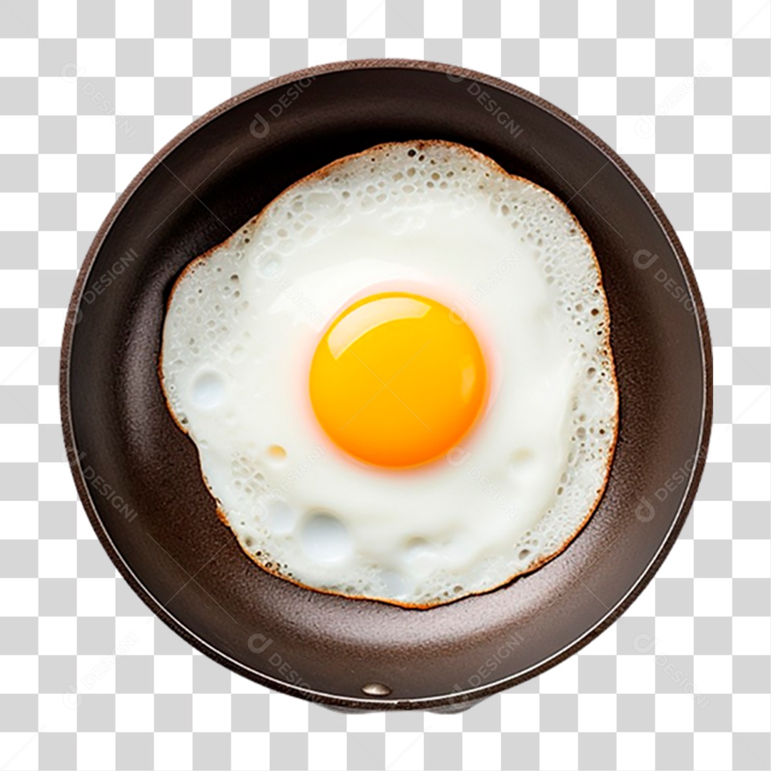 Ovo Frito em Frigideira PNG Transparente
