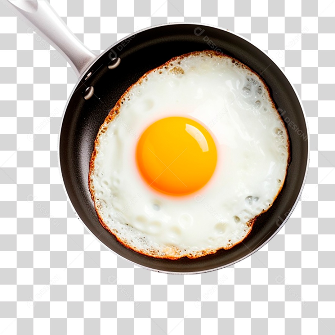 Ovo Frito em Frigideira PNG Transparente