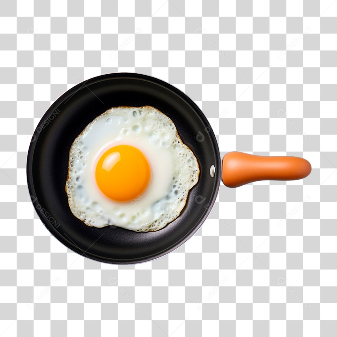 Ovo Frito em Frigideira PNG Transparente