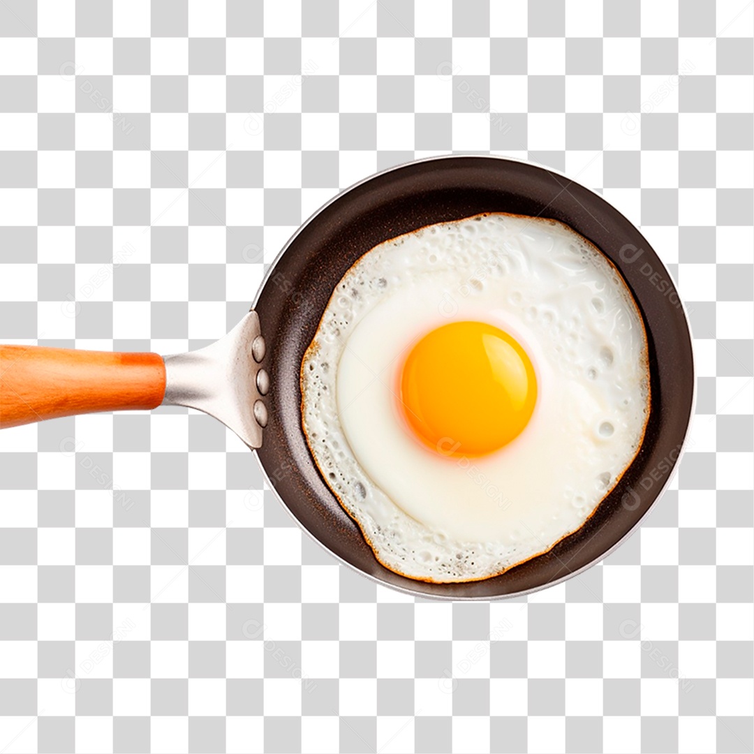 Ovo Frito em Frigideira PNG Transparente
