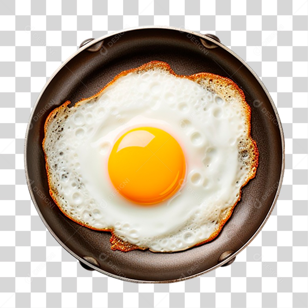 Ovo Frito em Frigideira PNG Transparente