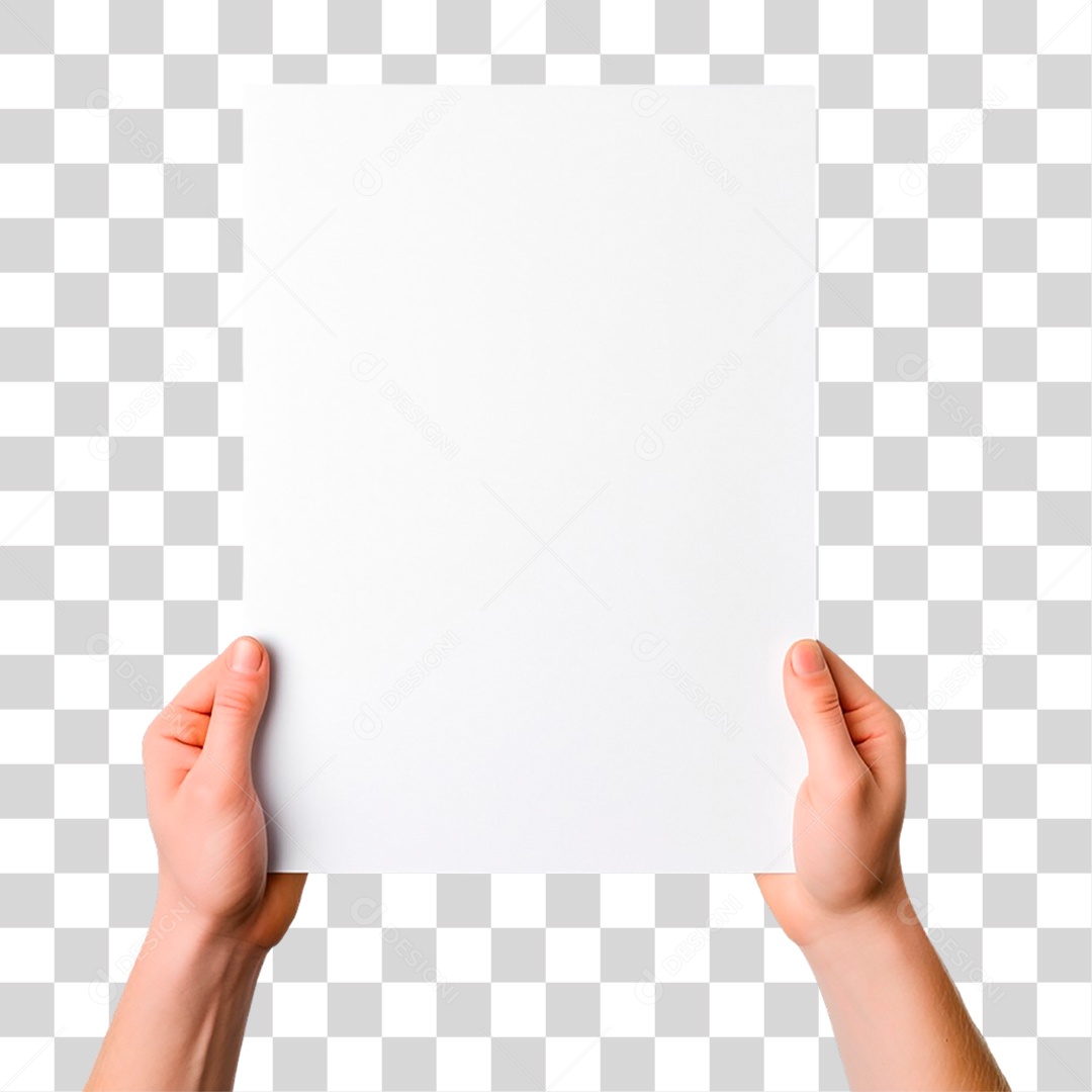 Mãos Segurando Folha PNG Transparente