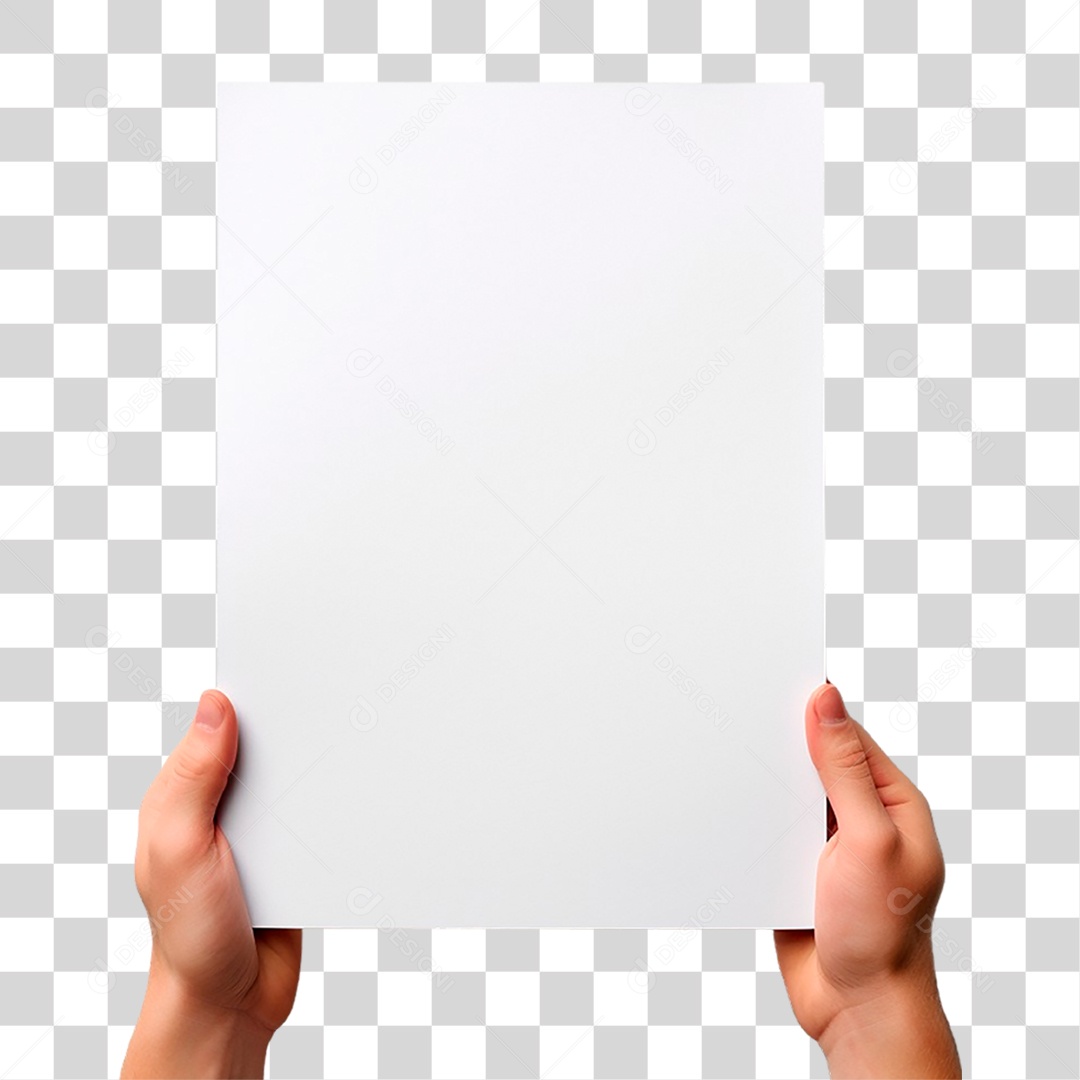 Mãos Segurando Folha PNG Transparente