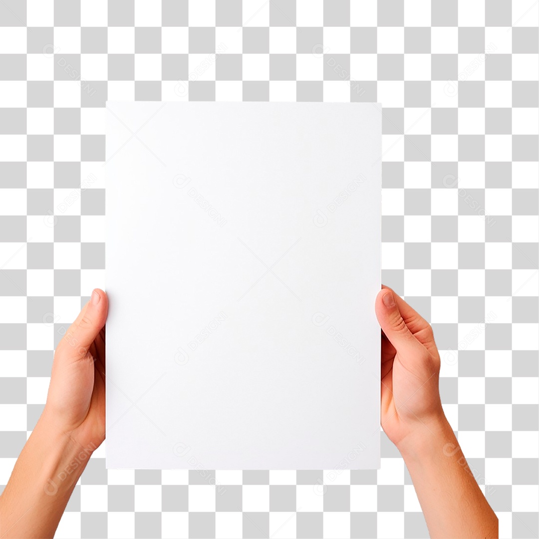 Mãos Segurando Folha PNG Transparente