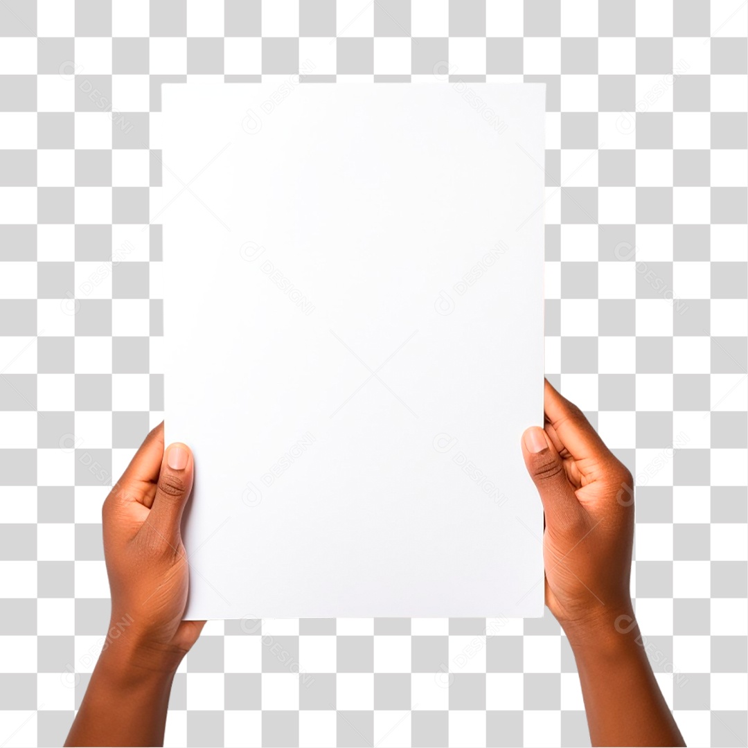 Mãos Segurando Folha PNG Transparente