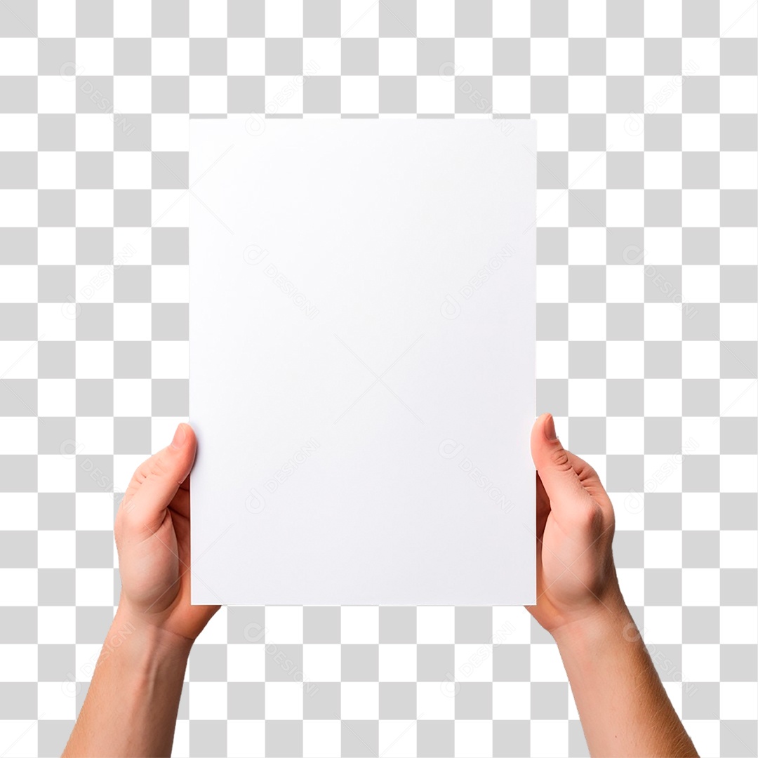 Mãos Segurando Folha PNG Transparente