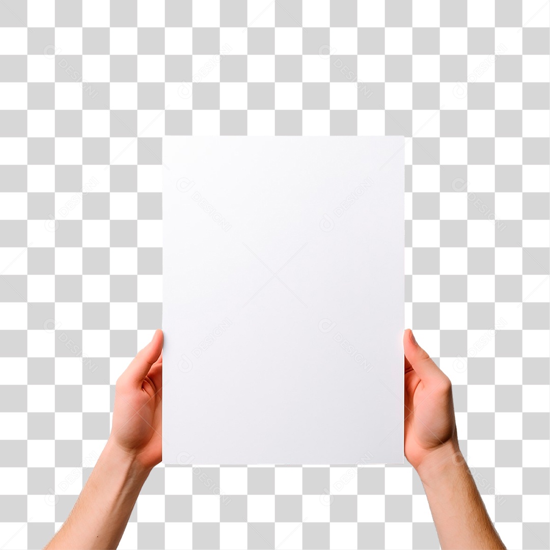 Mãos Segurando Folha PNG Transparente