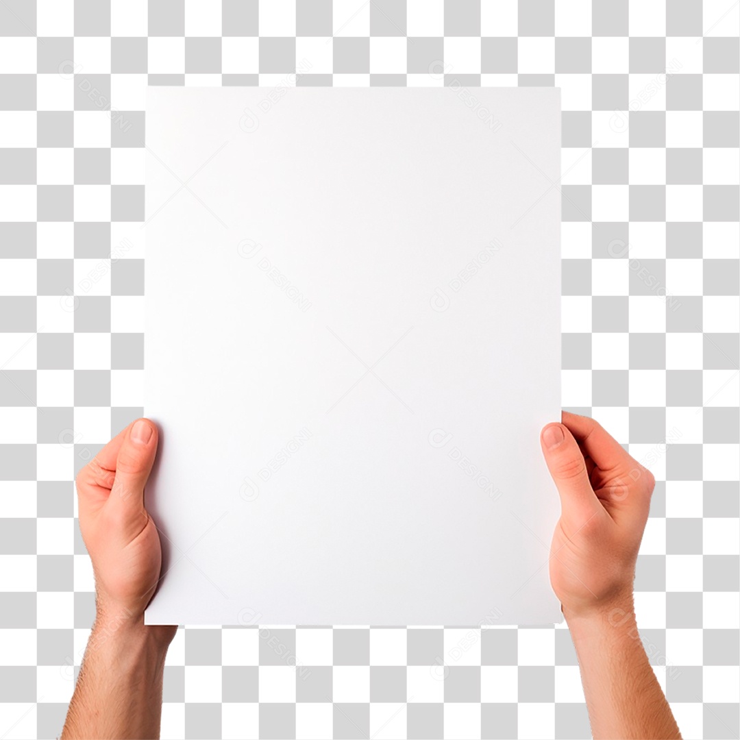 Mãos Segurando Folha PNG Transparente