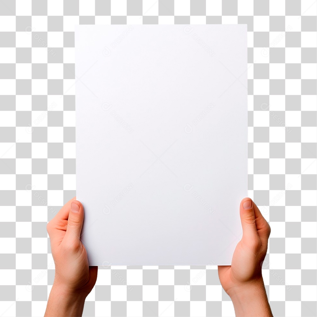 Mãos Segurando Folha PNG Transparente
