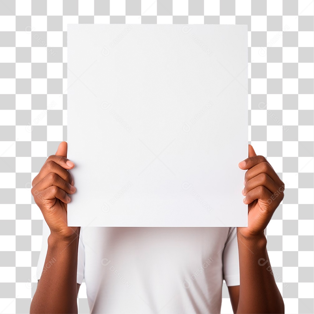 Mãos Segurando Folha PNG Transparente