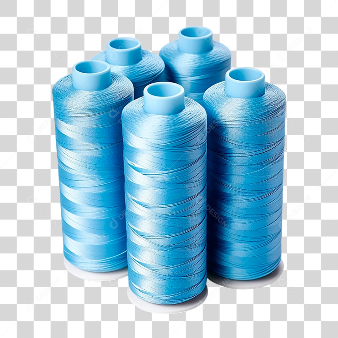 Tubos de Linhas Azuis PNG Transparente