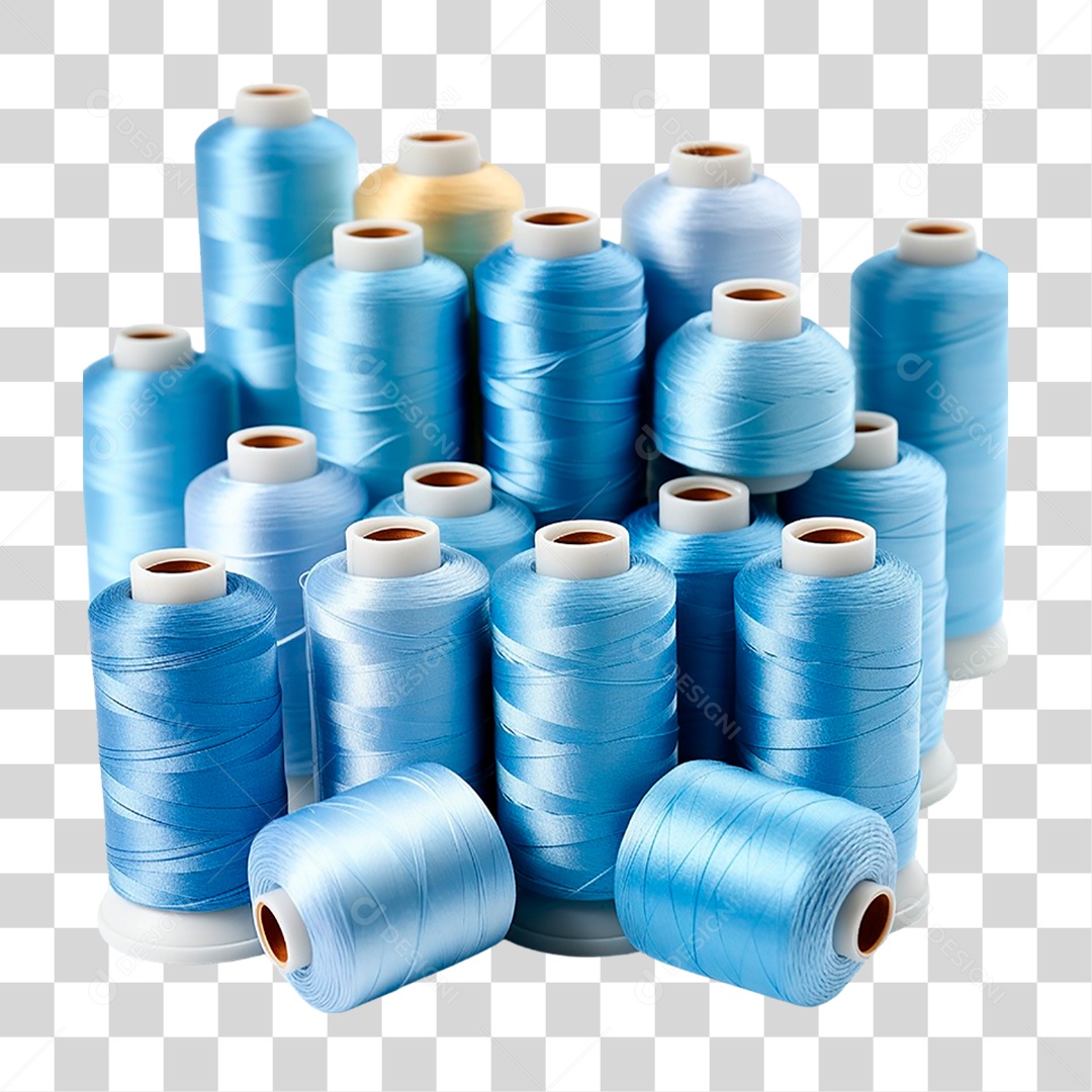 Tubos de Linhas Azuis PNG Transparente